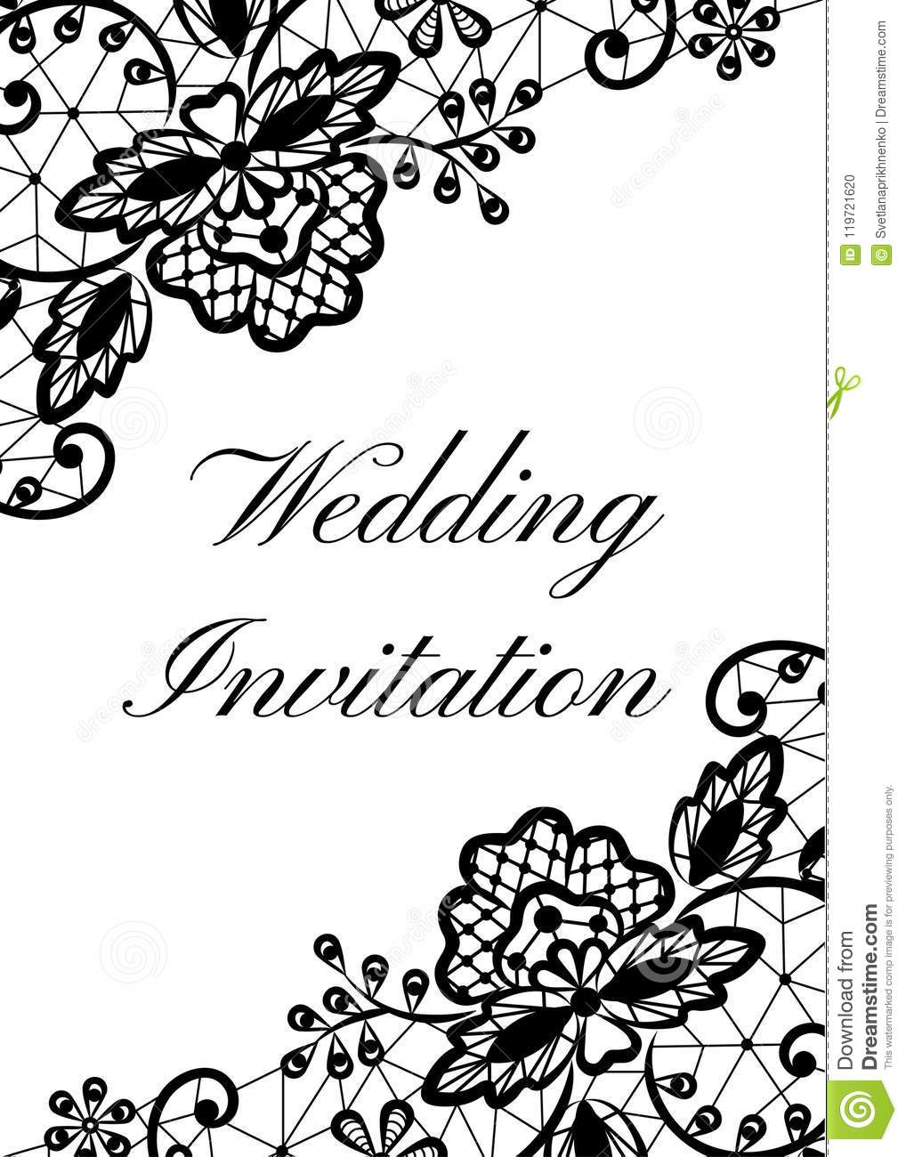 Wedding Invitation Template Stock Vector Illustration Of Banner pertaining to dimensions 1018 X 1300