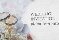 Wedding Invitation Video Template Editable Youtube intended for sizing 1280 X 720