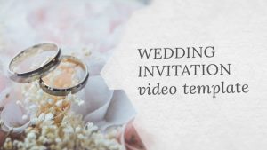 Wedding Invitation Video Template Editable Youtube intended for sizing 1280 X 720