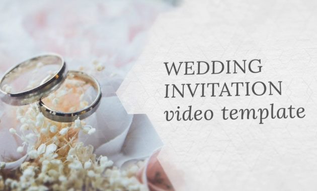 Wedding Invitation Video Template Editable Youtube intended for sizing 1280 X 720