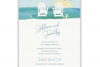 Wedding Invitations Beach Chair Destination Weddings Template with regard to size 900 X 900