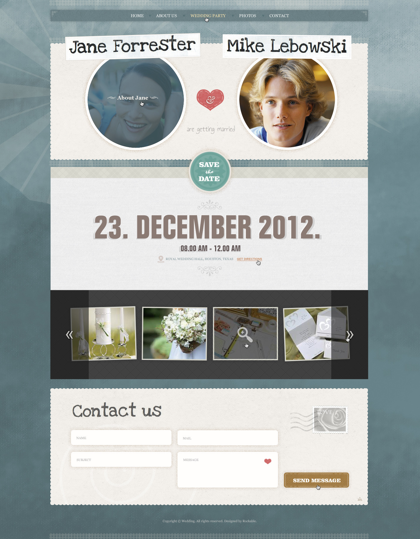 Wedding Invite Html Rockable Themeforest intended for measurements 1420 X 1824
