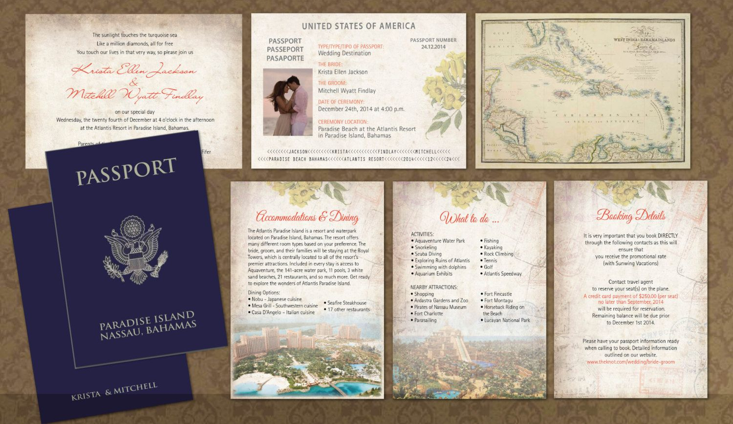 Wedding Passport Invitation Booklets Real Passport Style Paradise inside measurements 1500 X 868