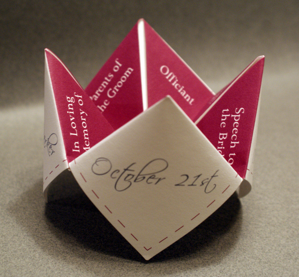 Wedding Program Cootie Catcher Diy Ceremony Favor Decoration for dimensions 1200 X 1112