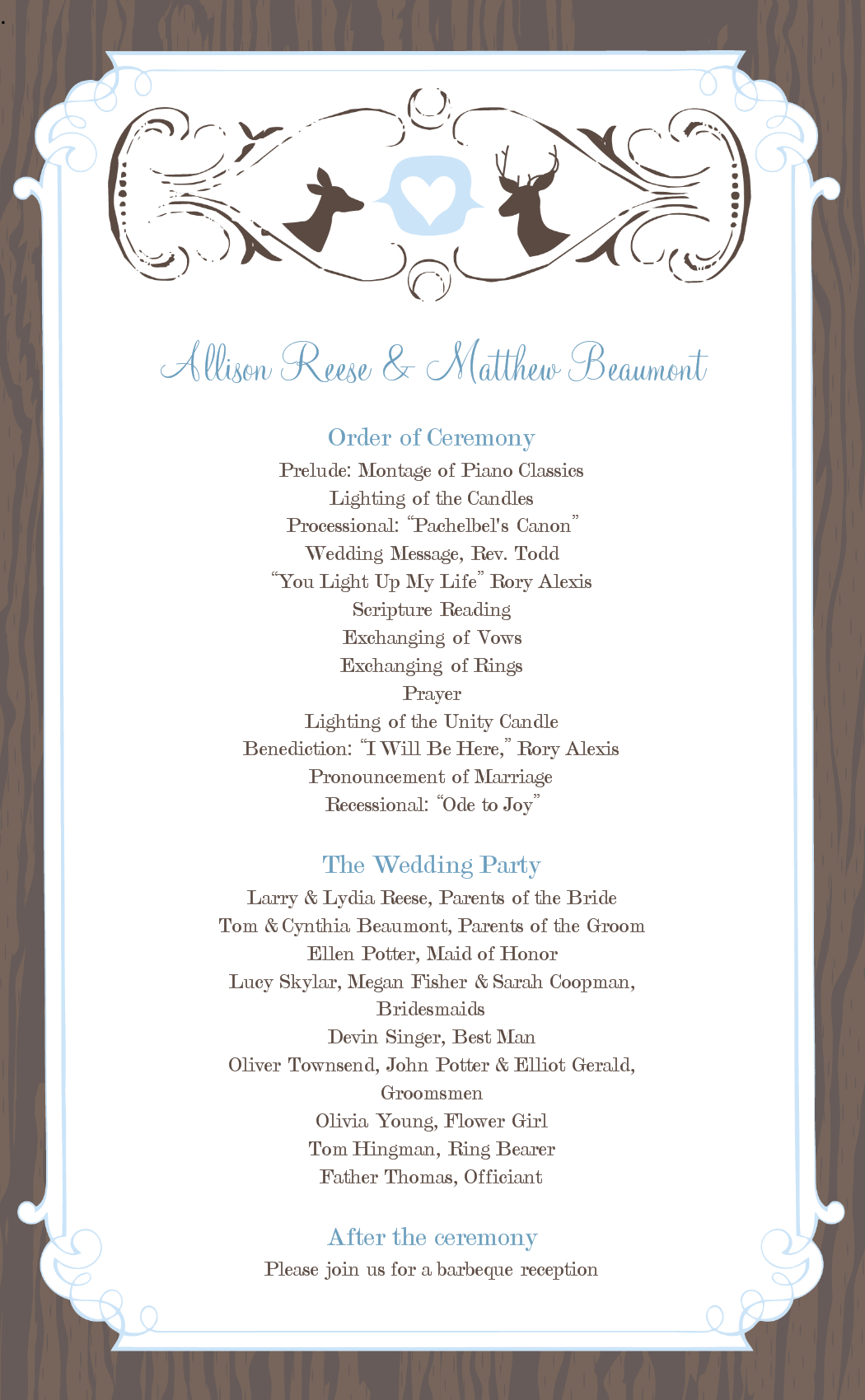 Wedding Program Templates Free Weddingclipart Paperworkd inside measurements 1050 X 1700