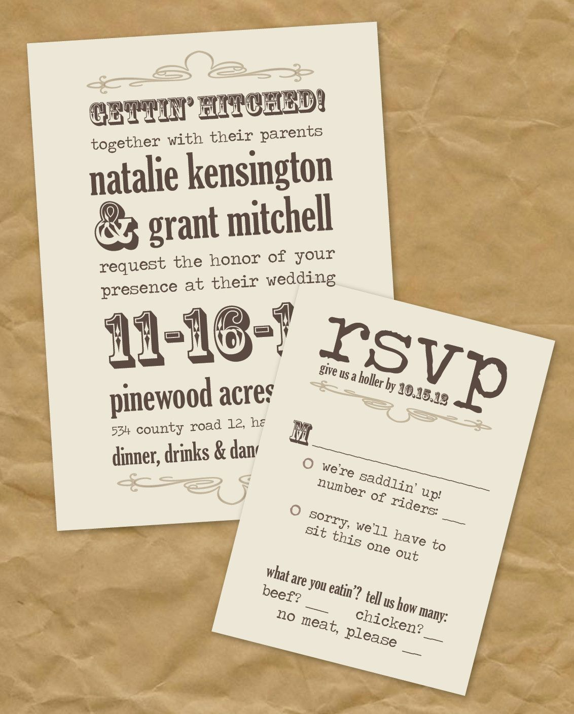 Western Wedding Invitations Wedding Ideas Western Wedding within measurements 1132 X 1407