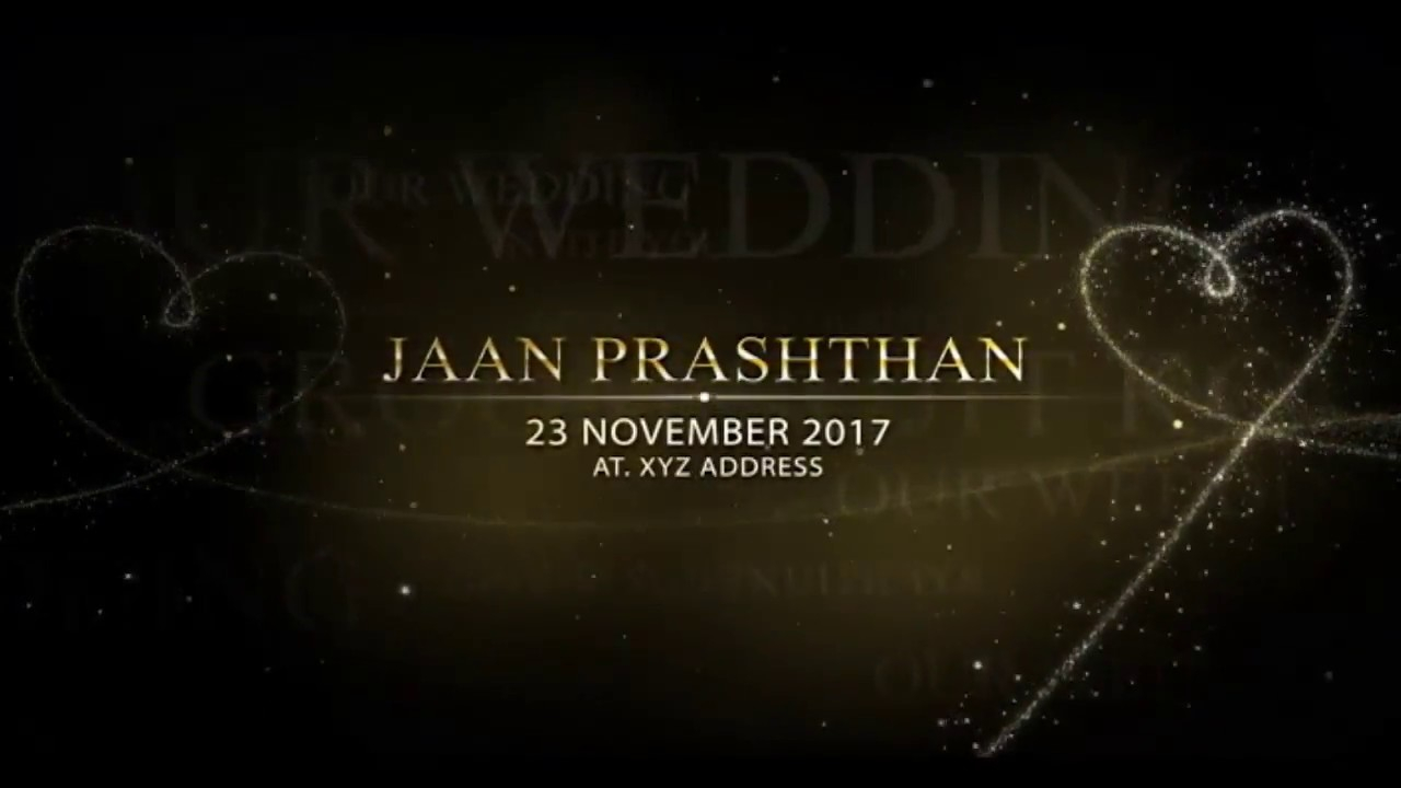 Whatsapp Wedding Invitation Video With Free Template Download Youtube throughout dimensions 1280 X 720