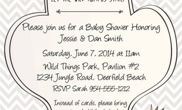 Where The Wild Things Are Invitation Template Wwwluckybean33etsy in size 1134 X 1687