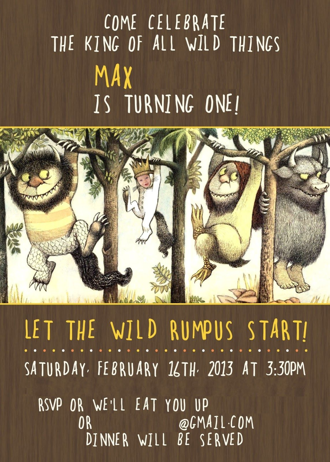 Where The Wild Things Are Party Google Search Bday 1st with regard to sizing 1143 X 1600