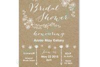 Whimsical Rustic Bridal Shower Invitation Template Happily Ever for dimensions 1000 X 1000