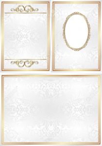 White And Gold Invitation Template With Transparent Space Insert regarding size 912 X 1300