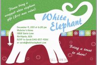 White Elephant Invitation Template Sansurabionetassociats inside proportions 1050 X 750