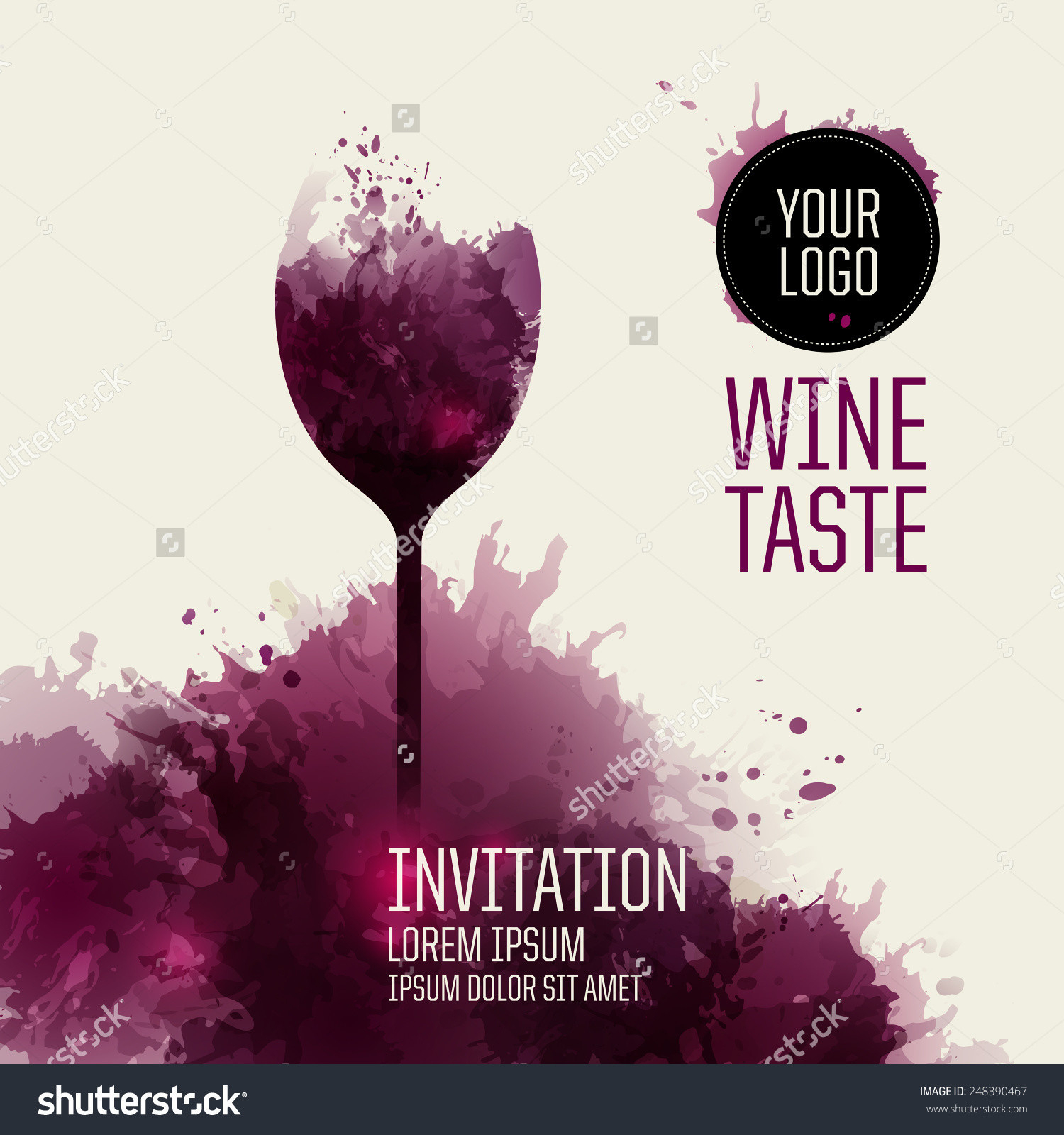 Wine Dinner Invitation Template Invitation Template Ideas regarding proportions 1500 X 1600