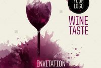 Wine Dinner Invitation Template Invitation Template Ideas throughout proportions 1500 X 1600