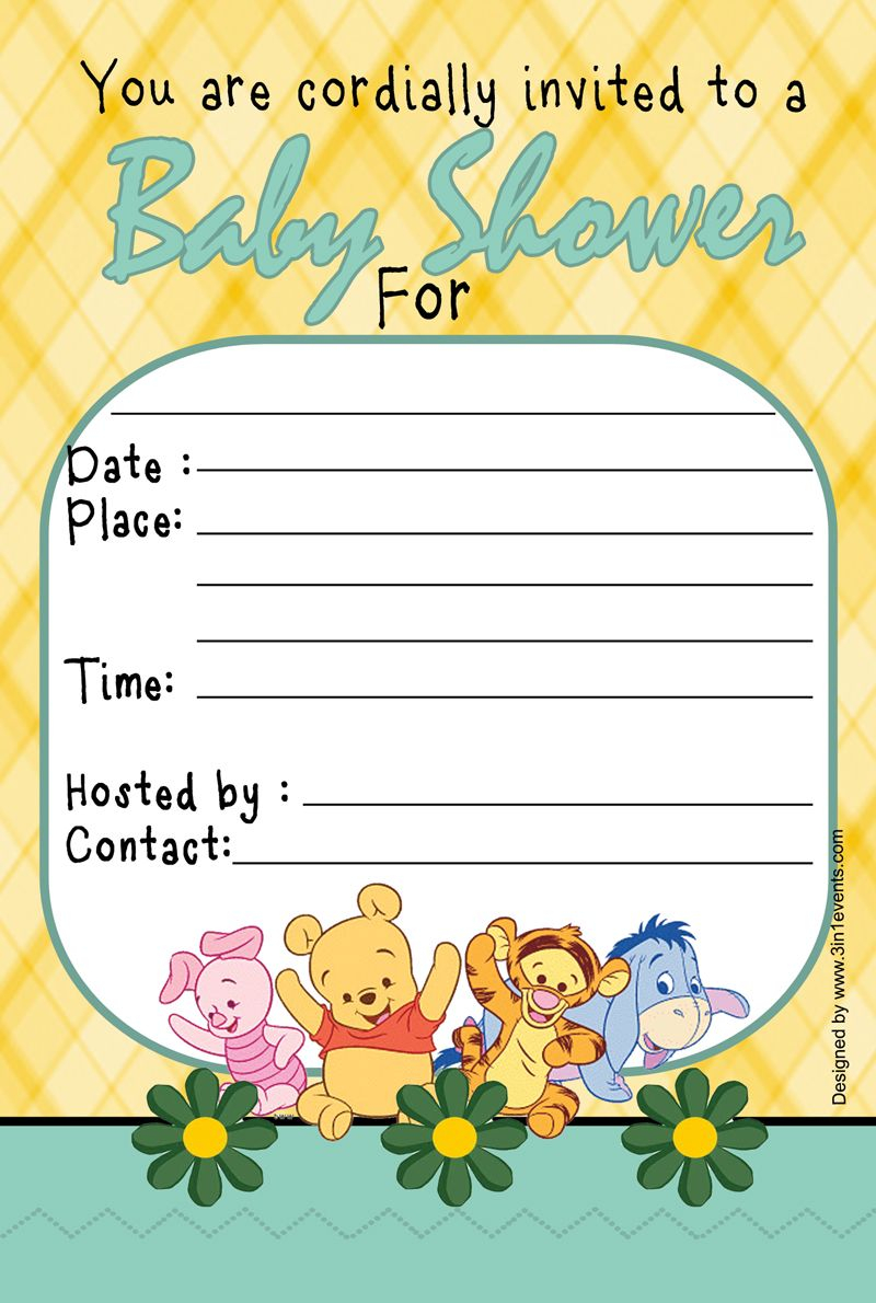 Winnie The Pooh Ba Shower Invitation Winnie The Pooh Ba Shower within dimensions 800 X 1190