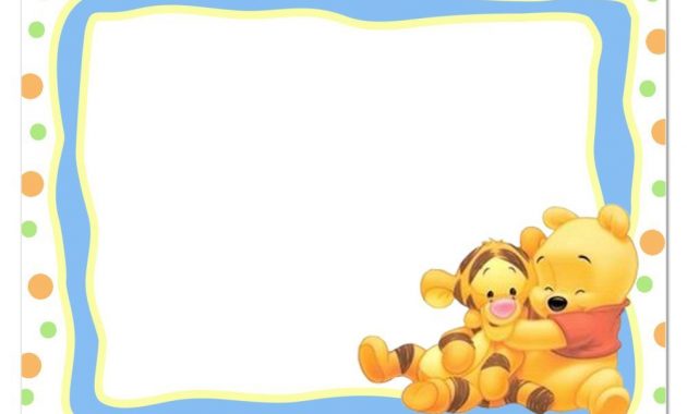 Winnie The Pooh Printable Invitation Template Bashower Free inside size 1000 X 795