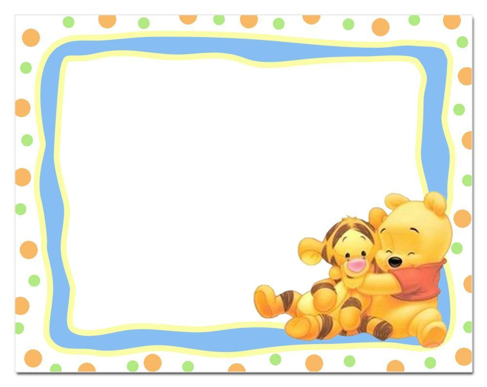 Winnie The Pooh Printable Invitation Template Bashower Free intended for measurements 1000 X 795