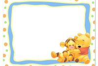 Winnie The Pooh Printable Invitation Template Bashower Free with regard to dimensions 1000 X 795