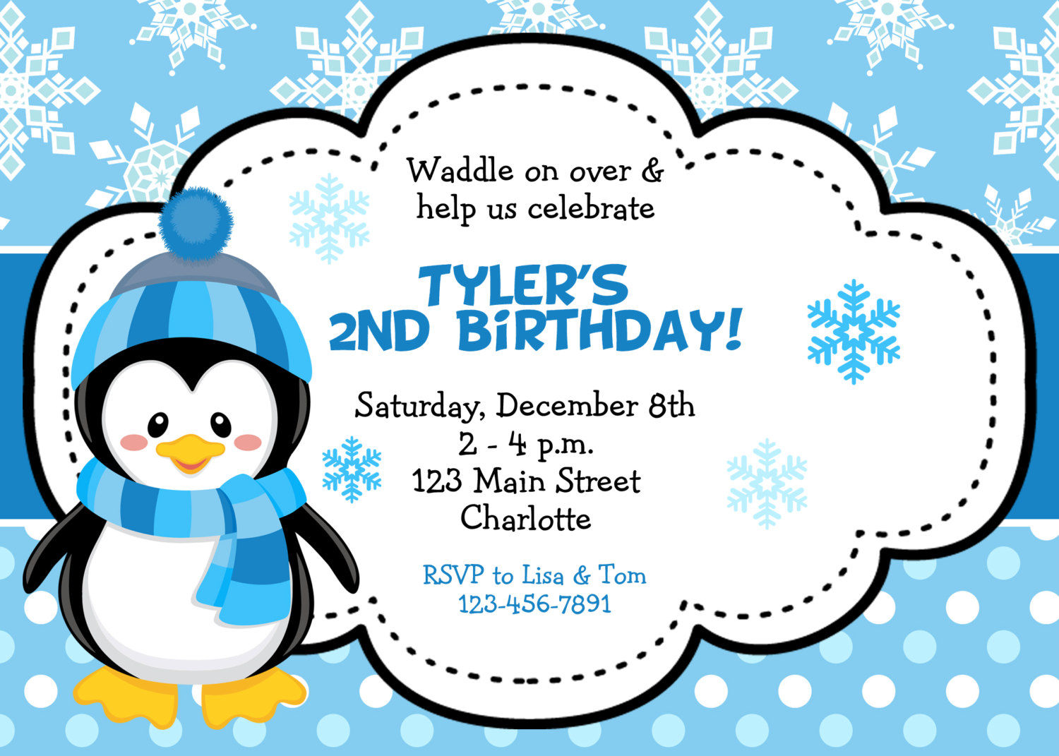 Winter Birthday Invitations Using An Excellent Design Idea Aimed To within size 1500 X 1071