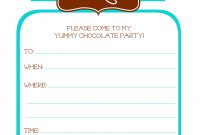 Winter Chocolate Party Free Invites And Tags Julie Rose Party Co in dimensions 1748 X 2480