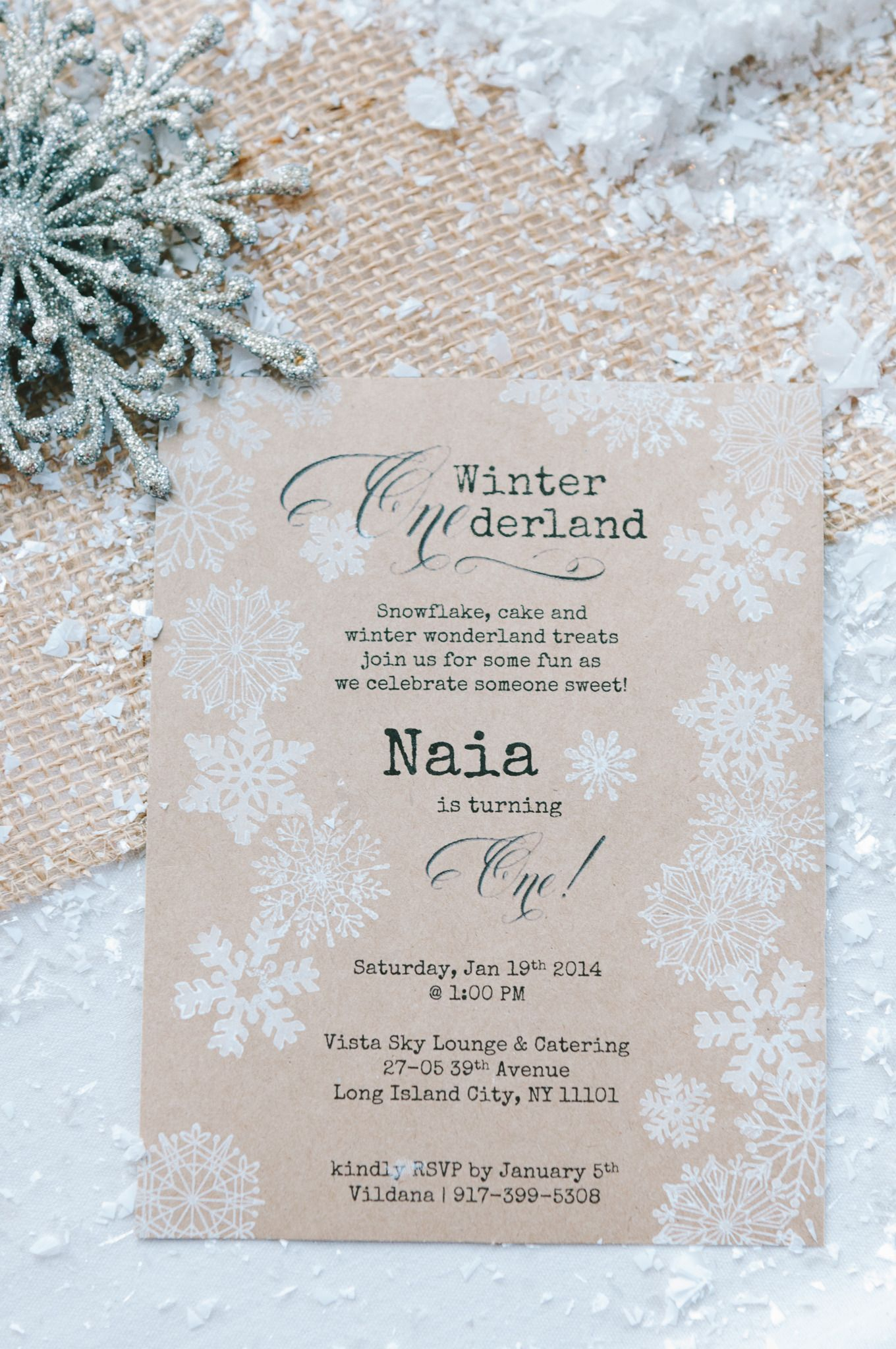 Winter Wonderland 1st Birthday Party Invitations Paper Goods for proportions 1360 X 2048