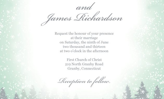 Winter Wonderland Wedding Invitation Template Can Also Be Used As in dimensions 1500 X 2100