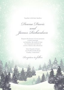 Winter Wonderland Wedding Invitation Template Can Also Be Used As inside measurements 1500 X 2100