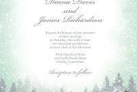 Winter Wonderland Wedding Invitation Template Can Also Be Used As intended for sizing 1500 X 2100