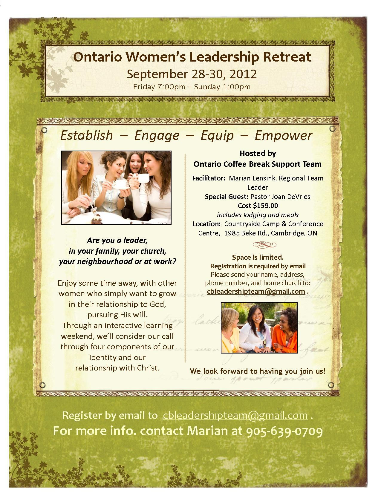Womens Leadership Retreat Invitation Samples Women In with regard to proportions 1275 X 1650