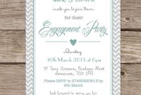 Word Engagement Party Invitation Templates Engagement Invitations within proportions 897 X 900