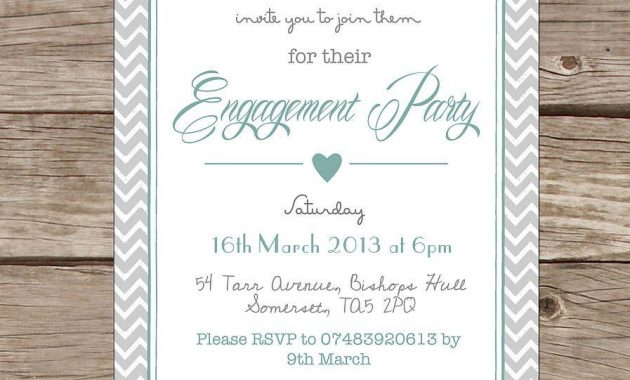 Word Engagement Party Invitation Templates Engagement Invitations within proportions 897 X 900