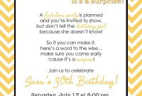 Wording For Surprise Birthday Party Free Printable Birthday intended for measurements 1143 X 1600
