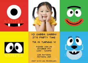 Yo Gabba Gabba Invitations Templates Free Tub Yo Gabba Gabba for measurements 1050 X 750