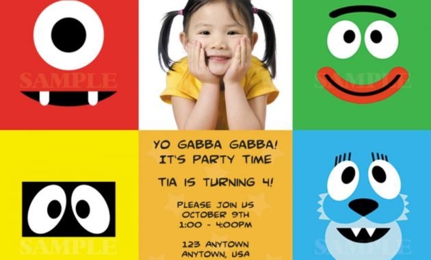 Yo Gabba Gabba Invitations Templates Free Tub Yo Gabba Gabba for measurements 1050 X 750