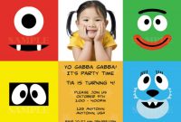 Yo Gabba Gabba Invitations Templates Free Tub Yo Gabba Gabba inside size 1050 X 750