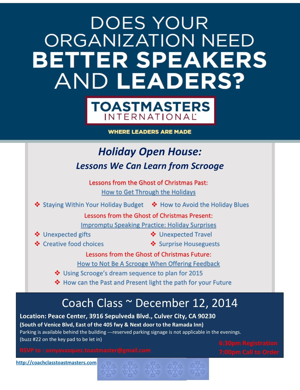 Youre Invited Coachclass Toastmasters Holiday Open House Lessons intended for measurements 1200 X 1560