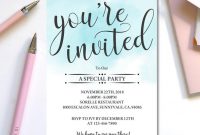 Youre Invited Template Everything Editable Invitation Etsy intended for dimensions 794 X 1031