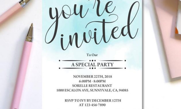 Youre Invited Template Everything Editable Invitation Etsy intended for dimensions 794 X 1031