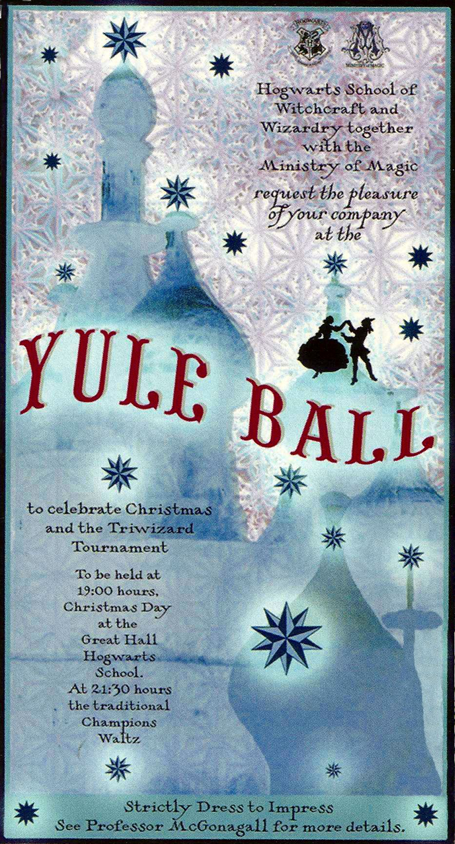 Yule Ball Invitation Prom 2017 Baile Decoracin De Unas regarding measurements 933 X 1729