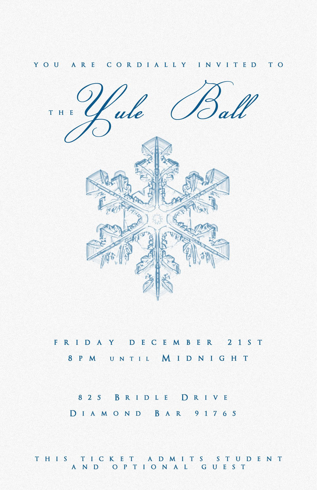 Yule Ball Party Invitation Template Lumosnox Accio Always Yule inside sizing 1242 X 1920