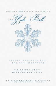 Yule Ball Party Invitation Template Lumosnox Accio Always Yule with regard to measurements 1242 X 1920